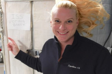 Astronaut Kate Rubins...