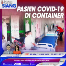 Pasien COVID-19 di Container,...