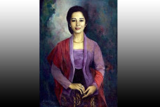 Lukisan Lady With Kebaya...