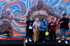 Mural God of War Ragnarok...