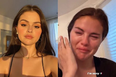 Selena Gomez Menangis...
