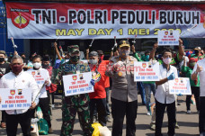 Peringati May Day, TNI-Polri...