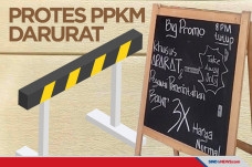 Protes PPKM Darurat,...