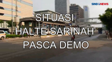 Situasi Halte Transjakarta...