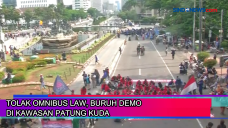 Tolak Omnibus Law, Buruh...