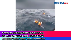 Kapal Rombongan Paslon...