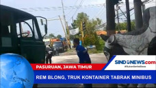 Diduga Rem Blong, Truk...