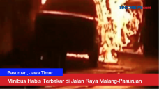 Minibus Habis Terbakar...