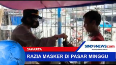Razia Masker di Pasar...