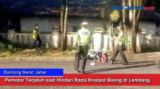 Pemotor Terjatuh saat...