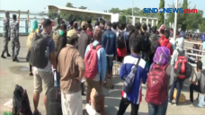 Ratusan Pemudik Tiba...