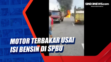 Motor Terbakar Usai...