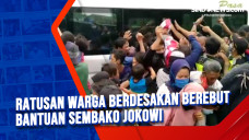 Ratusan Warga Berdesakan...