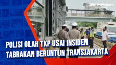 Polisi Olah TKP Usai...