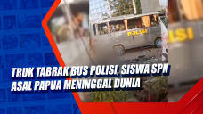 Truk Tabrak Bus Polisi,...