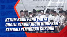 Ketum Baru PBNU Yahya...