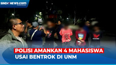 Polisi Amankan 4 Mahasiswa...