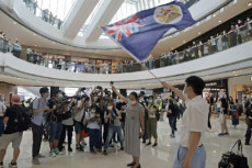 Demonstran Hong Kong...