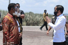 Jokowi Tersenyum Melihat...