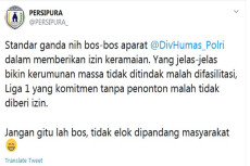 Akun Persipura Teriak...
