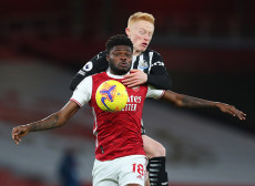 Gelandang Arsenal Thomas...