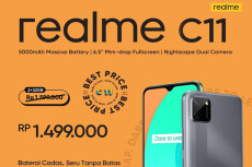 Ponsel realme C11 Turun...