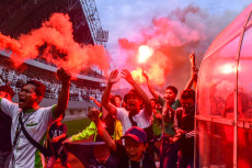 Potret Suporter Sriwijaya...