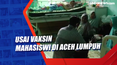 Usai Vaksin Mahasiswi...