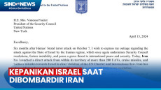 Panik Dibombardir Iran,...
