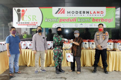 Modernland Realty Salurkan Sembako Bagi Masyarakat Terdampak Covid-19