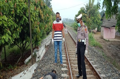 Pria Paruh Baya Warga Dusun IV Tewas Tertabrak KA di Serdang Bedagai