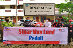 Sinar Mas Land Terus Salurkan Paket Bahan Pangan ke Warga Terdampak Covid-19