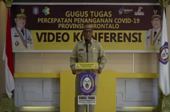 PSBB Diterapkan di Gorontalo,  Gubernur Rusli Habibie Imbau Warga Patuhi Aturan