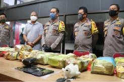 65 Kg Sabu yang Dikemas dalam Plastik Teh Disita