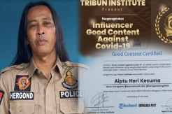 Selain Menhub dan Gubernur Sumsel, Polisi Nyentrik Ini Dapat Penghargaan Influencer