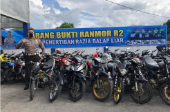 Balap Liar Marak selama Ramadhan, Polres Lombok Timur Sita Ratusan Motor