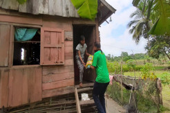 3 Rumah yang Roboh Akibat Puting Beliung Dapat Bantuan Sembako