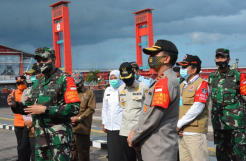 Pangdam Sriwijaya dan Kapolda Sumsel Pimpin Apel Terpadu
