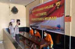 New Normal, Tahanan Polda Sumut Dibesuk Secara Online hanya 30 Menit