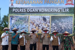 Pemkab OKI Inisiasi Kegiatan Pangan di Kampung Tangkal COVID-19 dan Posko Karhutla