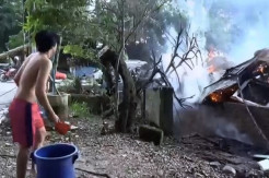Kobaran Api Luluh Lantakkan Satu Rumah di Deli Serdang