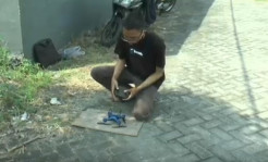 Pelajar Buat Drone Daur Ulang Limbah Elektronik dan Plastik