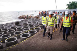 Realisasi Pembangunan Pengaman Abrasi Pantai di Takalar Capai 39 Persen
