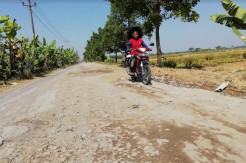 Jalan di Sragen Ini Rusak Puluhan Tahun, Sering Terjadi Kecelakaan