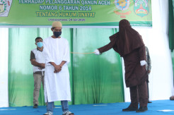 Pandemi COVID-19, Hukum Cambuk Tetap Dilaksanakan