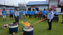 Lapas Binjai Musnahkan Barang Terlarang
