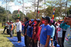 Nelayan Madasari Daulat Ujang Endin Indrawan Pimpin Upacara Kemerdekaan