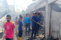 Pasar Perumnas Terbakar, Puluhan Kios dan Tiga Rumah Hangus