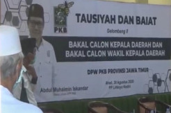3 Bakal Calon Kepala Daerah dari PKB Dibaiat Kyai NU di Ponpes Lirboyo