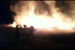 Kawasan Bandara Umbu Mehan Kunda Sumba Timur Terbakar Hebat